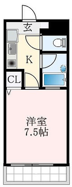 ハートフル野中2の間取り