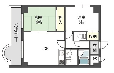 【間取り】 | GRAND STEADY八戸ノ里 