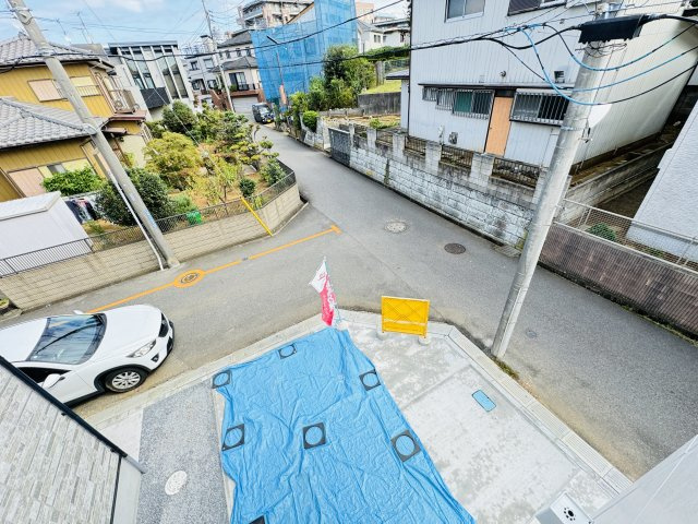 柏市加賀２丁目新築戸建（加賀４期）の展望|バルコニーより道路側眺望