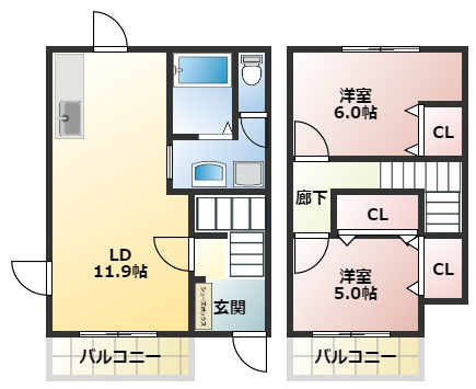【間取り】 | シャルマンコート