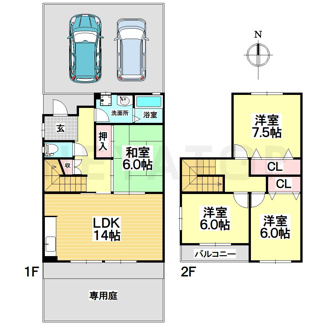 【間取り】 | ディアコートＫ