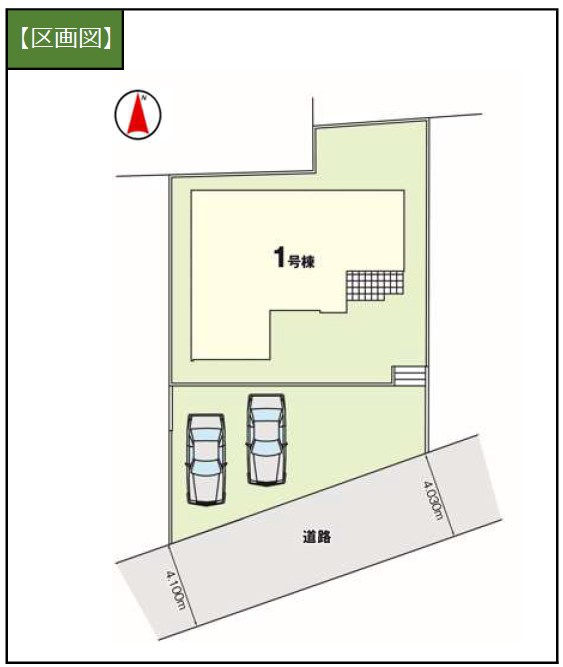 仲介手数料不要　KEIAIビルド熊本市東区沼山津1期【秋津小・桜木中】の区画図