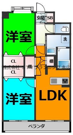 仲介手数料０円！フォレスト白鳥の間取り