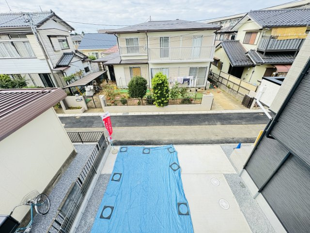 柏市中原２丁目新築戸建【増尾西小学校：6分】の展望|バルコニーより道路側眺望