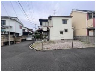 大東市南楠の里町土地の前面道路含む現地写真