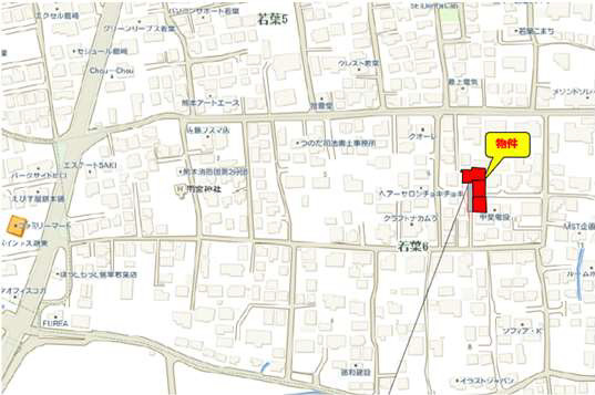 よかタウン／東区若葉6丁目1期／2号棟の地図