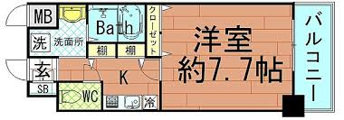 【間取り】 | エスリード弁天町南