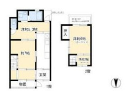 大津市膳所２丁目の倉庫の間取り