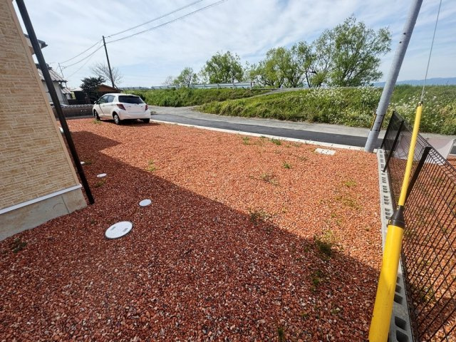 城島町江島　新築平屋の庭