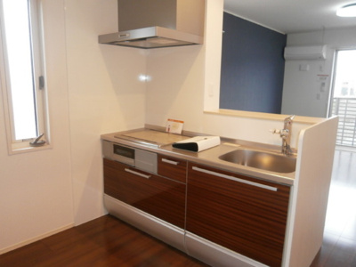 【キッチン】 | フォーゲルテラス リラ Ⅴ | ＩＨ・浄水器（別途契約）付き対面キッチン