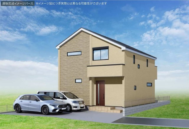 【横浜市保土ケ谷区法泉3丁目22-31新築戸建て】★仲介手数料無料★（初音が丘小学校・橘中学校）の外観パース