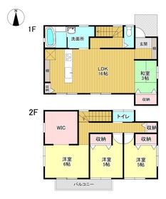 西条市古川甲　中古戸建の間取り
