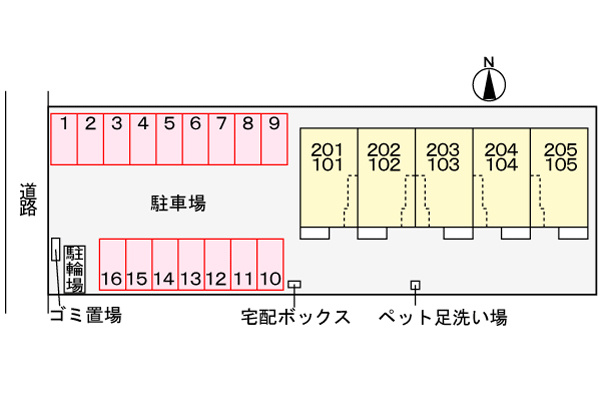 モン・グレイスの駐車場|駐車場