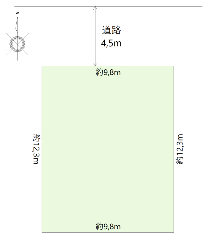 寄居町大字西ノ入　売地の土地図