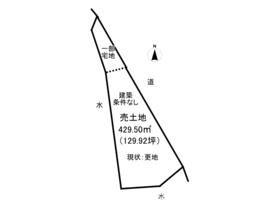 売土地　下里見町の土地図|☆彡日差しもたっぷり