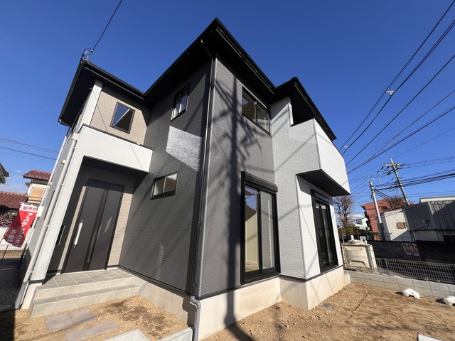 新築　前橋市下細井町9期　１号棟の外観|現地写真　前橋市下細井町9期　１号棟