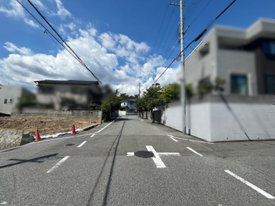 【前面道路含む現地写真】 | 西宮市　一里山町　建築条件無土地
