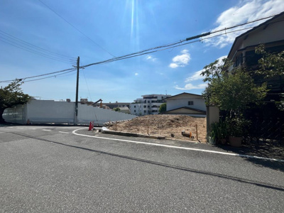 【前面道路含む現地写真】 | 西宮市　一里山町　建築条件無土地