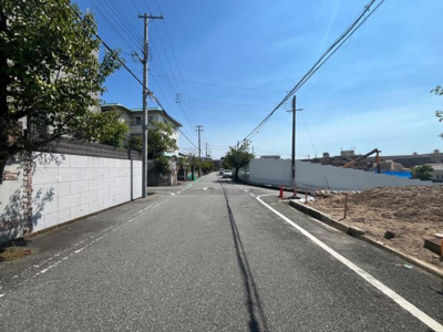 【前面道路含む現地写真】 | 西宮市　一里山町　建築条件無土地