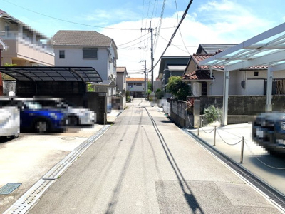 【前面道路含む現地写真】 | 池田市渋谷１丁目　新築戸建　B号地