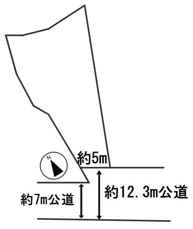 ６４３１２　関市武芸川町谷口土地の区画図