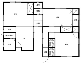 中古戸建の間取り