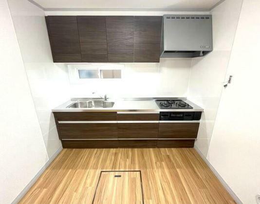 【中古】坂戸市島田リフォーム中古住宅のキッチン|新品のシステムキッチンです！