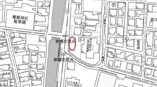 祓川2丁目　土地の地図