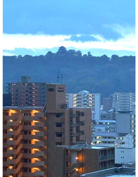 アルファステイツ本町の展望|松山城がよく見えます♪