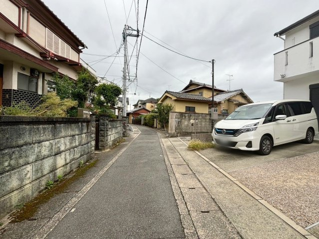 西京極南衣手町　建築条件付き土地の前面道路含む現地写真|【前道の様子】