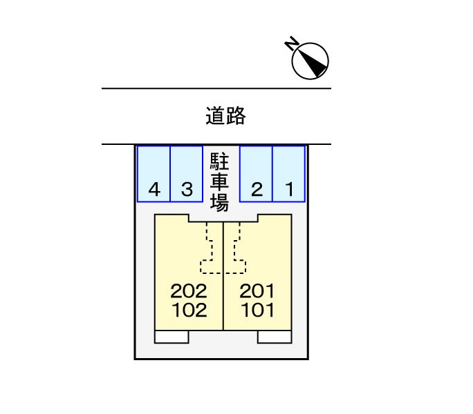 メゾン桜Ⅱの区画図