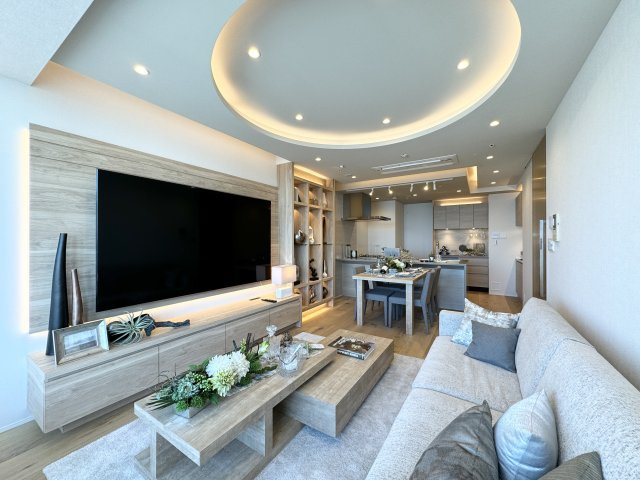 赤坂タワーレジデンス トップオブザヒルの居間・リビング