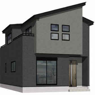 【仲介手数料無料】入間市高倉９期３号棟　入間市の新築住宅なら西武ハウジングの外観パース