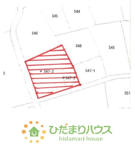【土地図】 | つくばみらい市南　売地　238坪 | 角地につき日当たり・風通し良好です☆