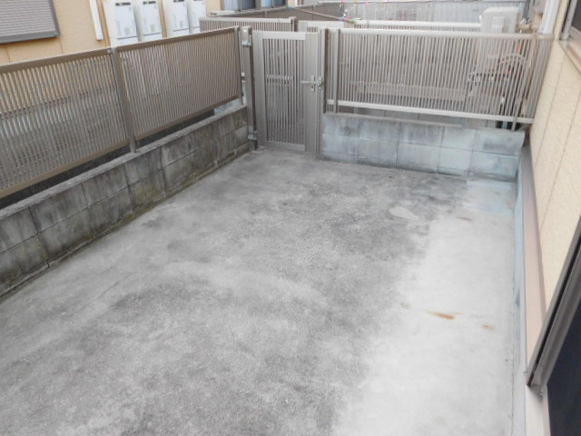 エクレール B棟のバルコニー