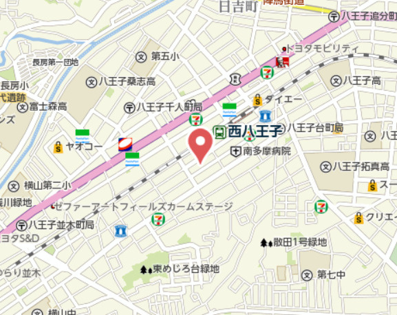 祝：成約済み　八王子市　散田町　新築戸建て　４期の地図|～仲介手数料無料☆八王子ひなた不動産～八王子市散田町　新築戸建て
