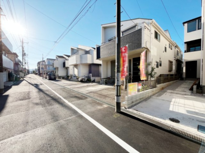 祝：成約済み　八王子市　散田町　新築戸建て　４期の前面道路含む現地写真|～仲介手数料無料☆八王子ひなた不動産～八王子市散田町　新築戸建て
