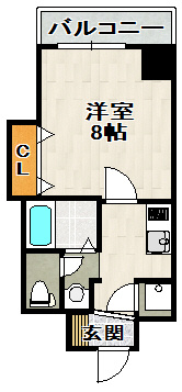 ビガーポリス133宝塚の間取り