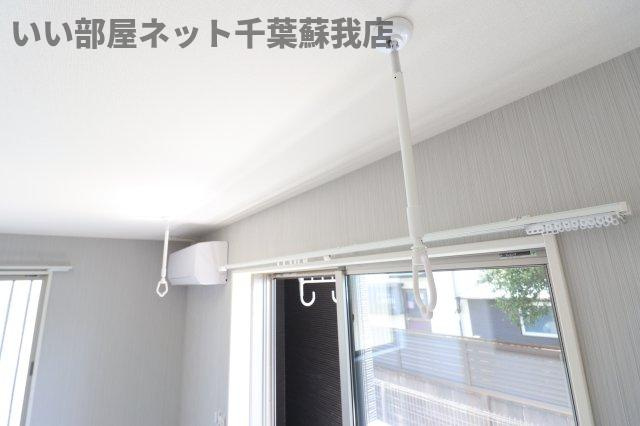 （仮称）千葉市中央区大森町新築アパートの設備|室内物干