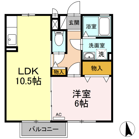 ラフィーネAの間取り