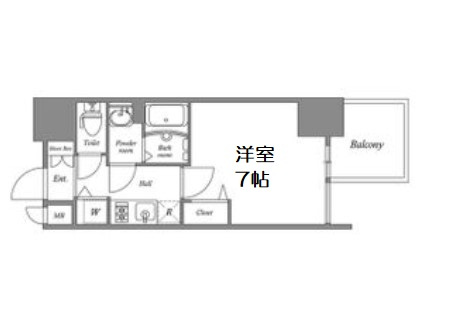 【間取り】 | プレサンス心斎橋レヨン