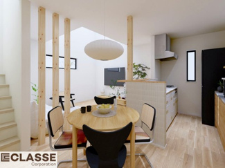 【完成予想図】 | 城陽市久世里ノ西　売土地　建築条件付き | アトリエ仕様では、長期優良住宅に対応した構造・耐震材を採用しており、各種補助金にも対応できます。間取りによりますので、設計士と相談しながら、ご希望プランに合わせて最適な形をご提案いたします。