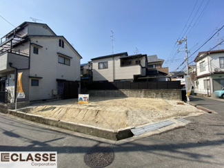 【前面道路含む現地写真】 | 城陽市久世里ノ西　売土地　建築条件無し