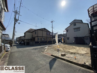 【前面道路含む現地写真】 | 城陽市久世里ノ西　売土地　建築条件無し
