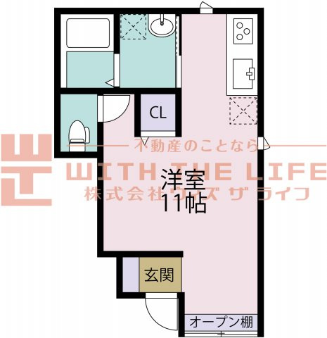 k-ideal久留米Ⅰ(ケィデアル）【キャッシュバック対象物件】の間取り