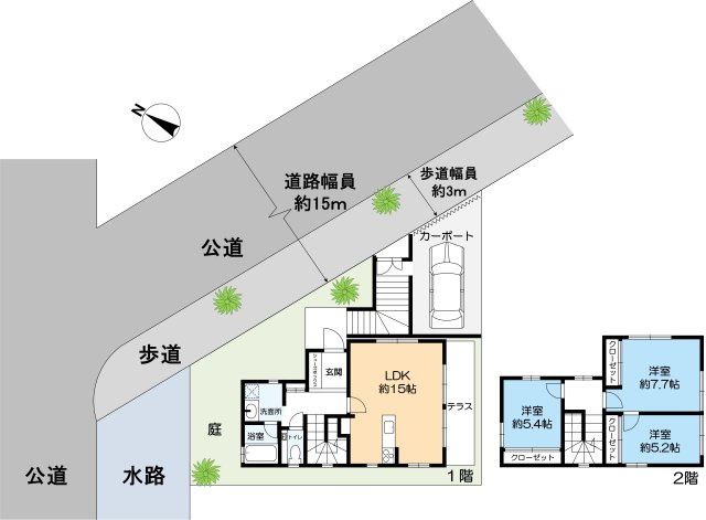 甲子園三保町戸建の間取り