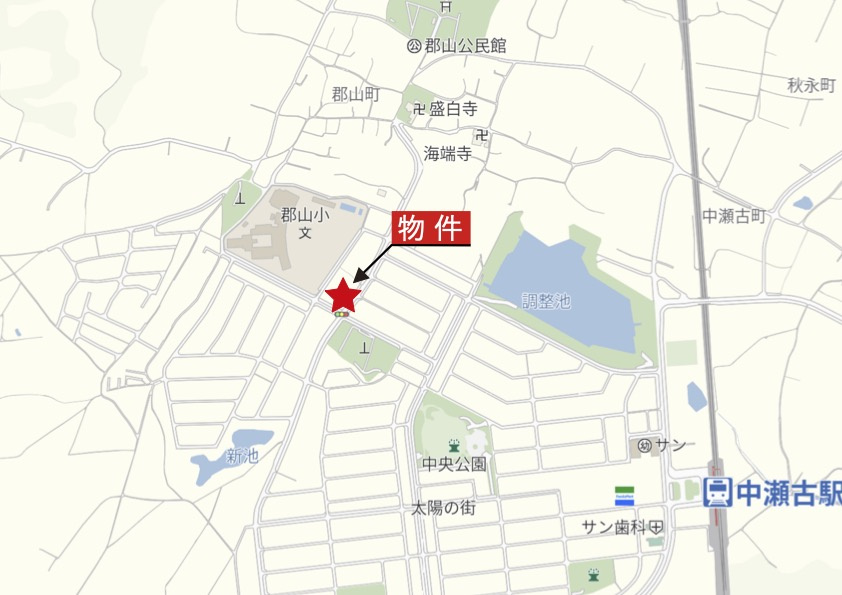 鈴鹿市郡山町《全7区画》の地図|広域Map