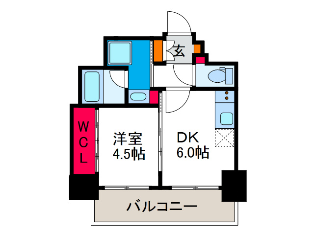 エステムコート難波VIエントの間取り