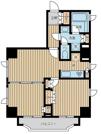 千代田区麹町３丁目の賃貸マンションの間取り
