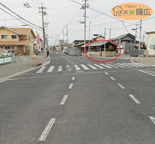 高砂市伊保崎5丁目　土地の前面道路含む現地写真